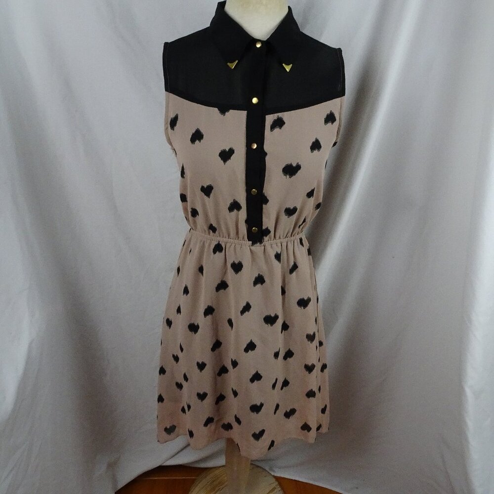 Indulge Women Hearts Dress Size L